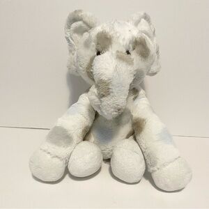 Love by Little Giraffe Plush Elephant Baby Gift Soft White w Polka Dots 11"